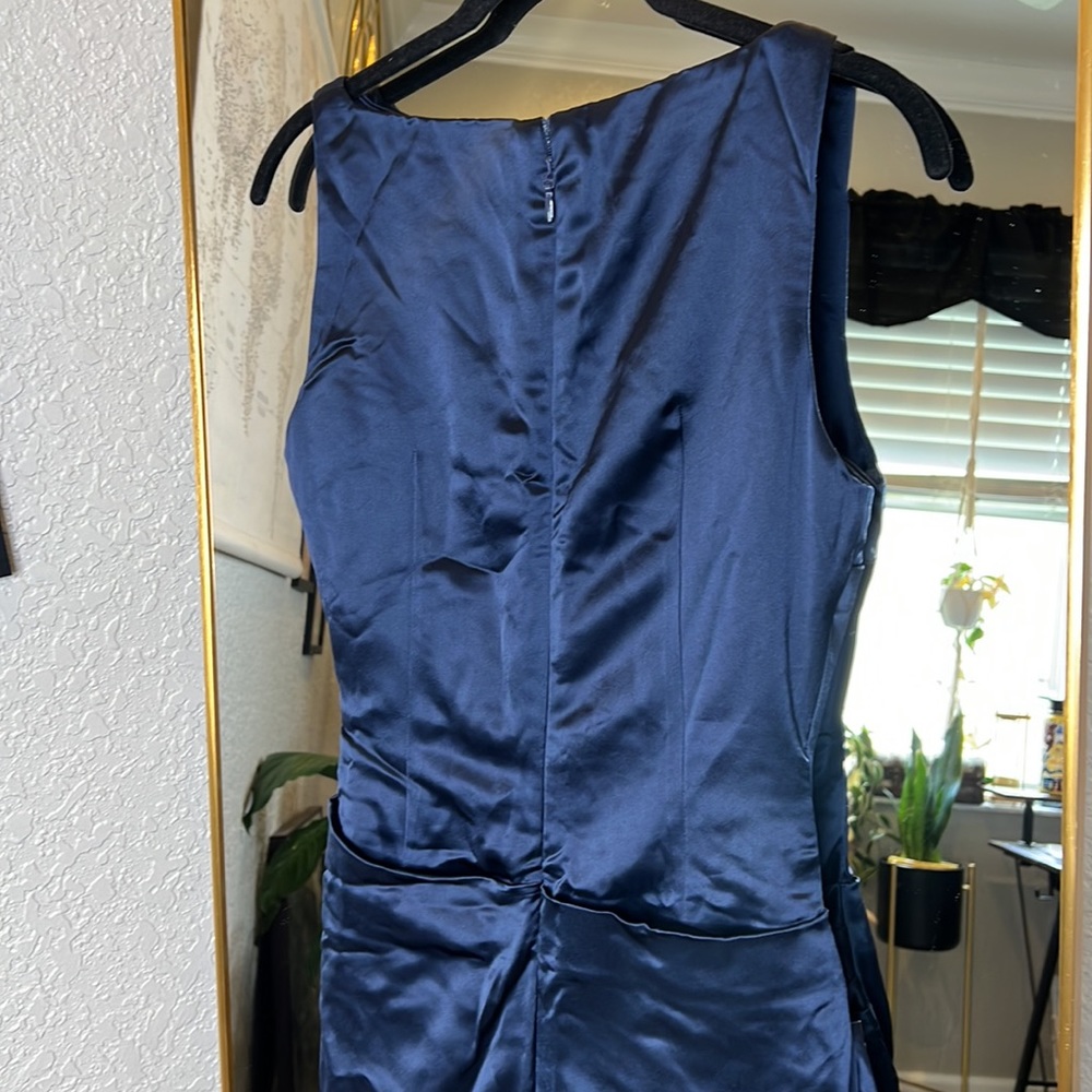 HOUSE OF CB 'Roxanne' Navy Thigh Slit Maxi Dress NWOT - Picture 10 of 10